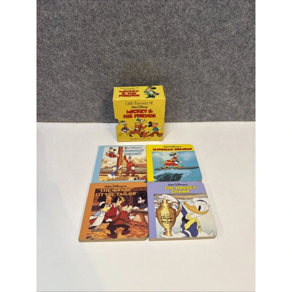 Little Treasury of Walt Disney Mickey Mouse Friends Board Books Slipcase 4 Only